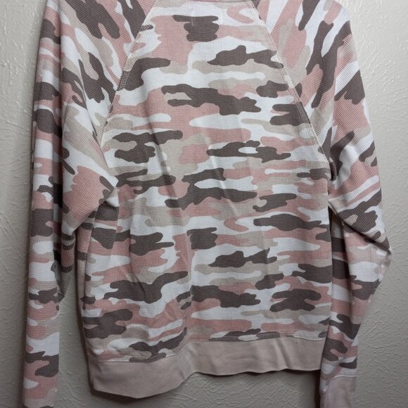 Lucky Brand Pink Camo Thermal Sweatshirt Size M - Picture 10 of 10